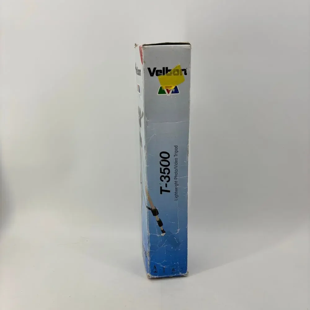 Velbon T-3500 Tripod Deluxe Lightweight Photo Video Camera Original Box